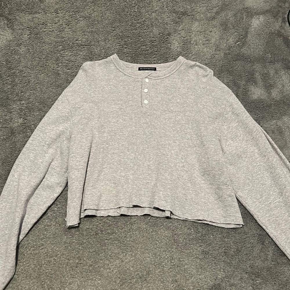 Brandy Melville Quarter Button Sweater
